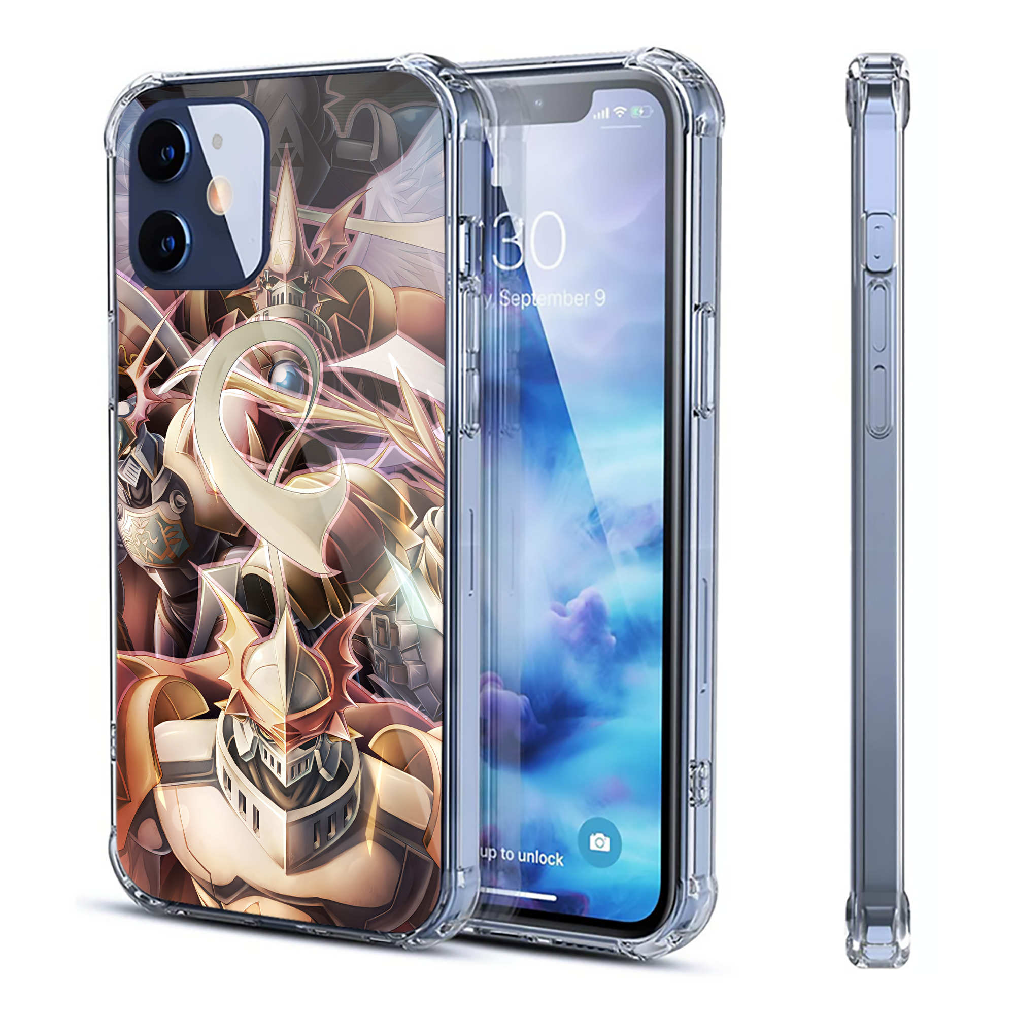 （画像用） Digimon デジタルモンスター/デジモン 【iPhone 12シリーズ対応】透明スマホケース（クリアソフトケース）